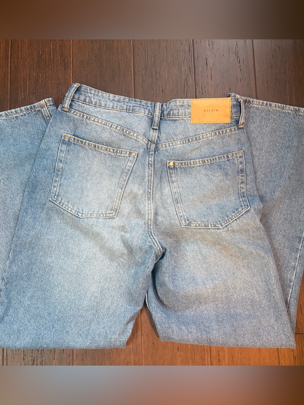& Denim by H&M Medium Wash Wide Leg Jeans